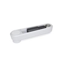 GN 472.5 Cranked Handle with Retractable Handle Aluminum Retractable Mechanism Stainless Steel